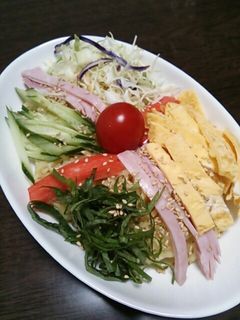 サラダ風★濃厚ごまだれ冷やし中華-レシピのメイン写真