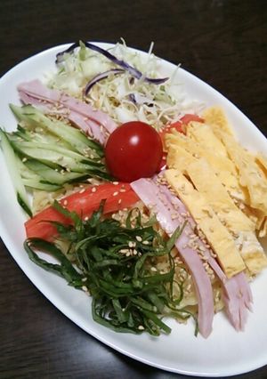 サラダ風★濃厚ごまだれ冷やし中華-レシピのメイン写真