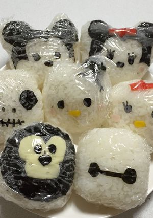 ディズニーツムツムのキャラ弁おにぎり-レシピのメイン写真
