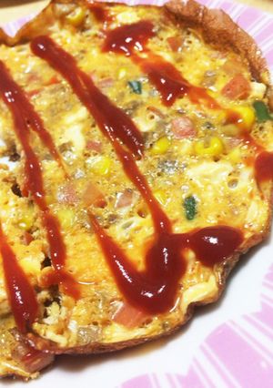 簡単ヘルシー！豆腐と野菜のオムレツ-レシピのメイン写真