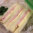 受験当日!ハムとチーズのサンドイッチ