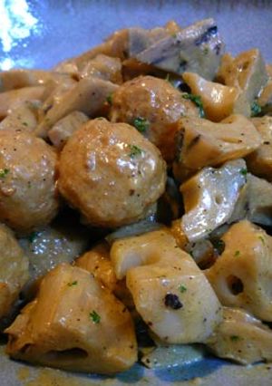 レンコンと肉団子のカレークリーム煮-レシピのメイン写真