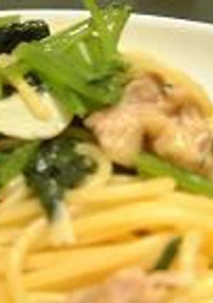 チキンと小松菜のパスタ-レシピのメイン写真