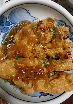 油揚げつみれ詰め 生姜のタレかけ-レシピのメイン写真