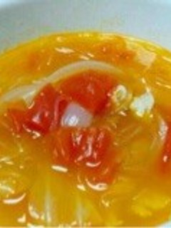 野菜たっぷりダイエット!トマト春雨スープ-レシピのメイン写真