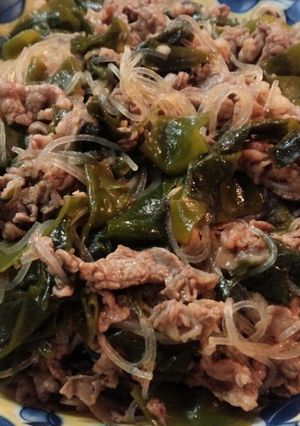 ついご飯に乗せたくなる♪牛肉の中華春雨-レシピのメイン写真