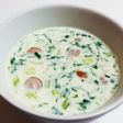 チンゲン菜のミルクスープ
