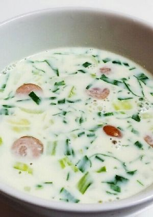 チンゲン菜のミルクスープ-レシピのメイン写真