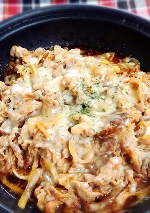 簡単!! ピザソースで豚肉チーズ焼き♥-レシピのメイン写真