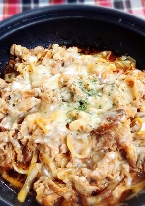 簡単!! ピザソースで豚肉チーズ焼き♥-レシピのメイン写真