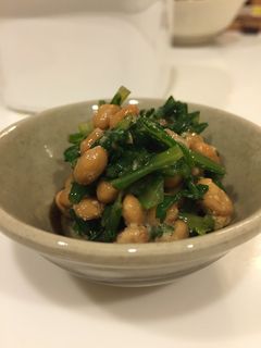 子どもも大好き♡納豆菊菜-レシピのメイン写真