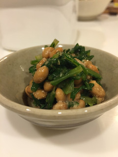 子どもも大好き♡納豆菊菜-レシピのメイン写真