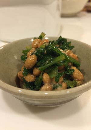 子どもも大好き♡納豆菊菜-レシピのメイン写真