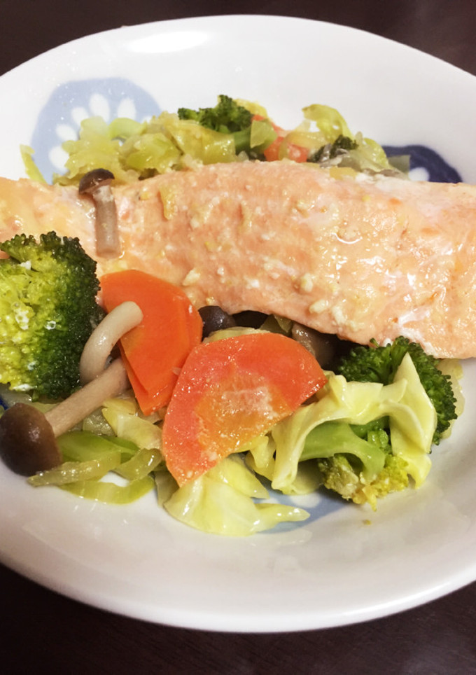 ☆好評☆鮭と野菜のみそ蒸し煮♪-レシピのメイン写真