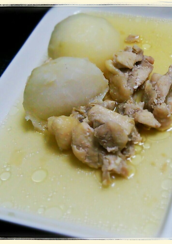 丸ごとかぶと鶏肉の和風煮-レシピのメイン写真