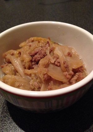 白菜とひき肉の煮物-レシピのメイン写真