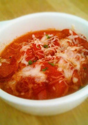 ５分で☆とろとろチーズのトマトグラタン-レシピのメイン写真
