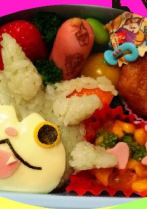 園児キャラ弁 トゲニャン 妖怪ウォッチ-レシピのメイン写真