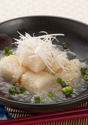 桜島香る“こなみずき餅のみぞれ煮”-レシピのメイン写真