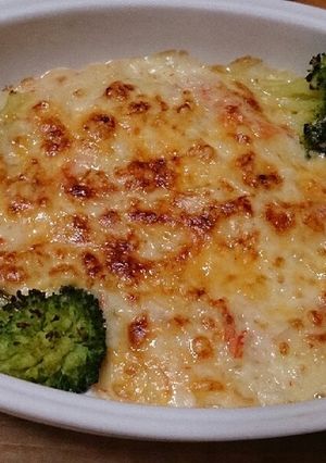簡単カニクリーム風味グラタン～♬*゜-レシピのメイン写真