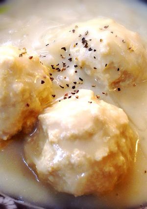 鶏むね豆腐ボールのダイエット豆乳シチュー-レシピのメイン写真