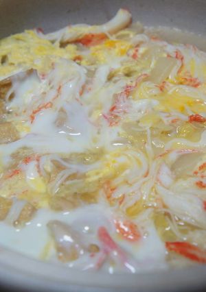 白菜・麩・絹厚揚げの卵とじ-レシピのメイン写真