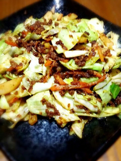 挽肉で♪じゃがいもとキャベツの辛味噌炒め-レシピのメイン写真