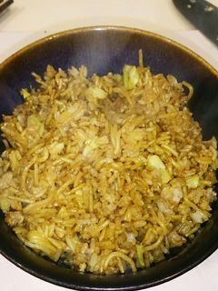 簡単!残った焼きそば&ご飯=そば飯!-レシピのメイン写真
