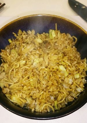 簡単！残った焼きそば＆ご飯=そば飯！-レシピのメイン写真