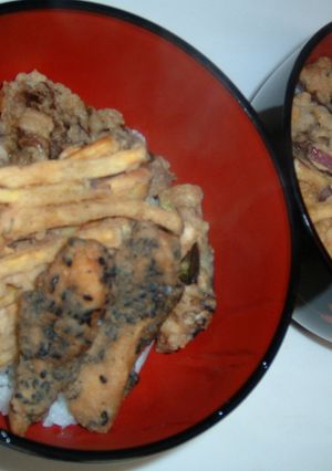 レンジで簡単天つゆ♪天丼-レシピのメイン写真