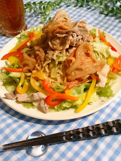 豆乳とキムチの冷しゃぶ冷やし中華-レシピのメイン写真
