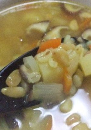 押し麦入り野菜スープ-レシピのメイン写真