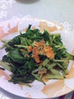 水菜の炒めもの-レシピのメイン写真