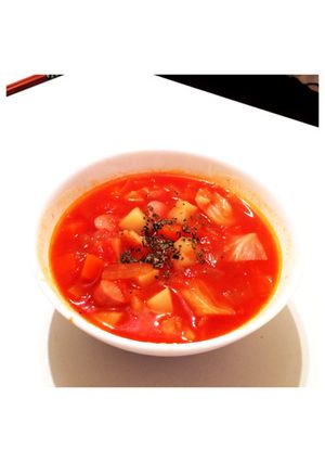 野菜たっぷりミネストローネ♩-レシピのメイン写真
