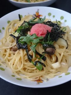 ランチに☆たらこときのこの和風スパゲティ-レシピのメイン写真