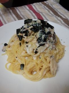 牛乳で簡単♪明太きのこクリームパスタ-レシピのメイン写真