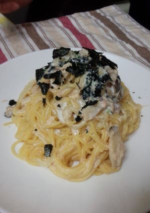 牛乳で簡単♪明太きのこクリームパスタ-レシピのメイン写真