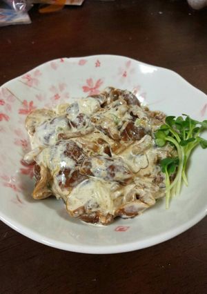 なめこの味噌マヨ和え！-レシピのメイン写真