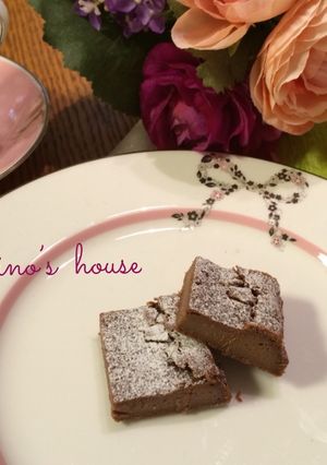 簡単！材料4つでベイクドチョコチーズ☆-レシピのメイン写真
