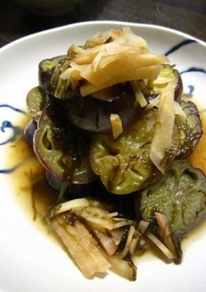 焼きナスのモズク酢煮♪-レシピのメイン写真