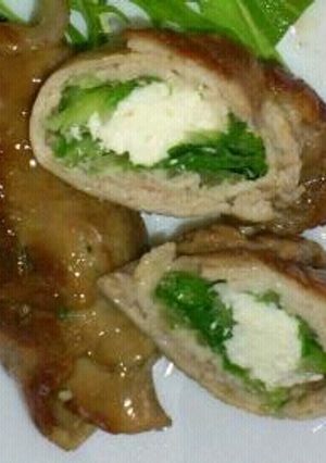 水菜とカッテージチーズの豚肉巻き-レシピのメイン写真