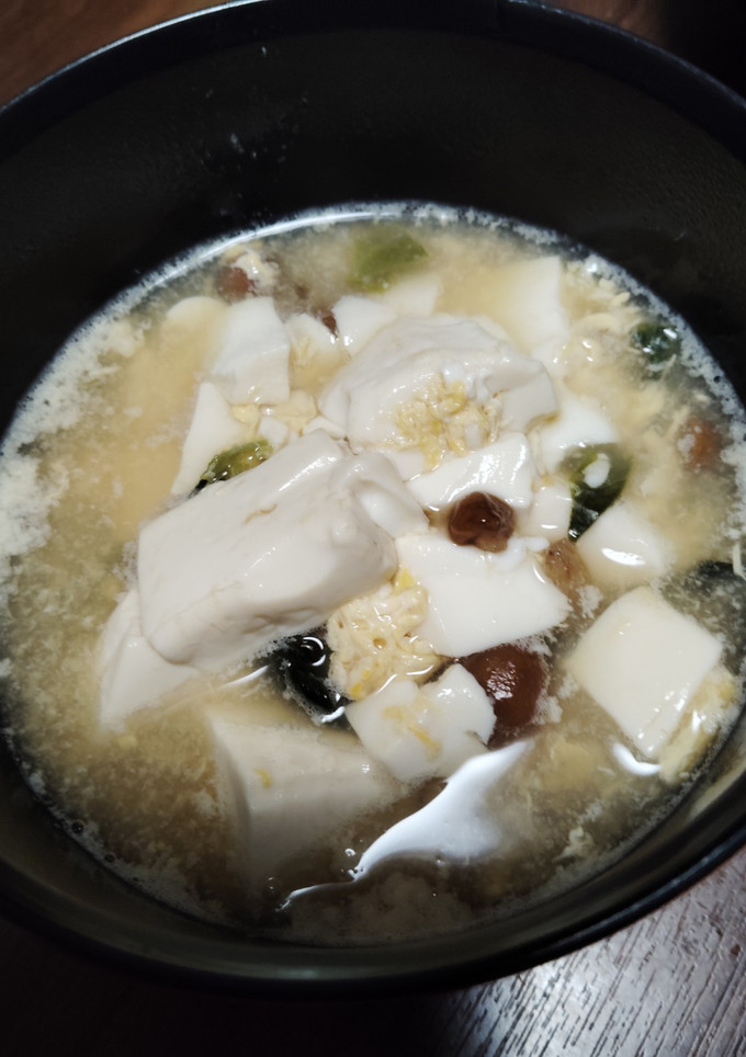 豆腐とほうれん草と卵のお吸い物-レシピのメイン写真