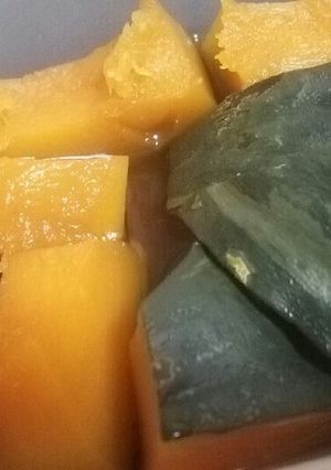レンジで簡単カボチャの煮物-レシピのメイン写真