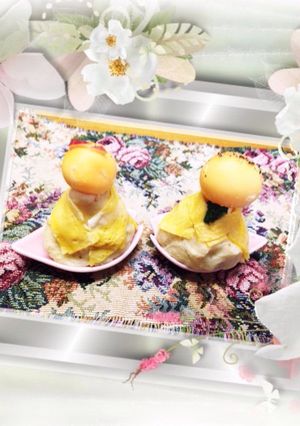 ひな祭り♪ 卵とチーズとポークでね-レシピのメイン写真