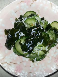 しらすときゅうりとわかめの和え物-レシピのメイン写真