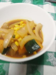 カボチャと玉ねぎの煮物-レシピのメイン写真