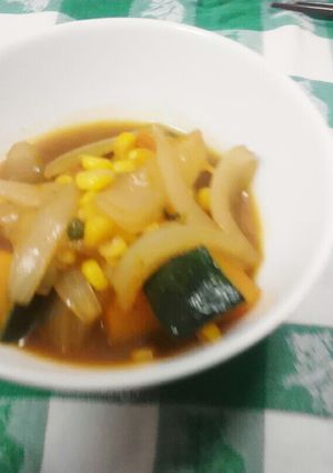 カボチャと玉ねぎの煮物-レシピのメイン写真