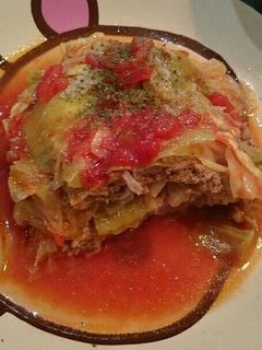 ロールキャベツ風トマト煮込み-レシピのメイン写真