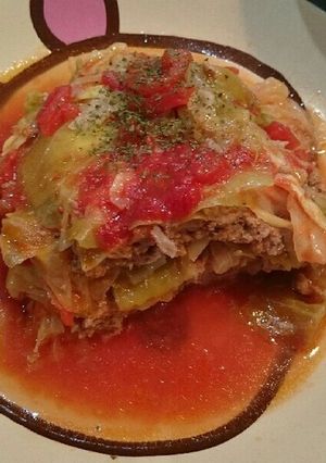 ロールキャベツ風トマト煮込み-レシピのメイン写真