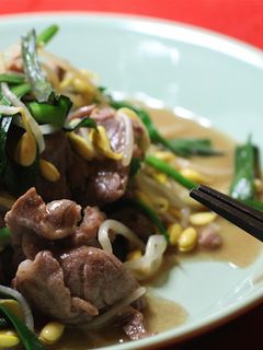 牛肉と豆もやしのオイスターソース炒め-レシピのメイン写真